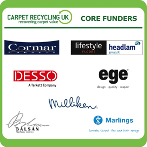 Carpet Recycling UK Core Funders Logos