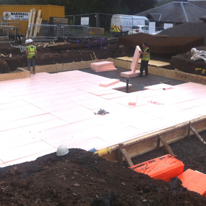 Sundolitt XPS being used for the new swimming pool at the Castlebrae Police Treatment Centre