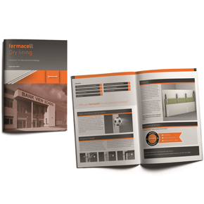 fermacell brochure detailing benefits of gypsum fibreboard for educational premises