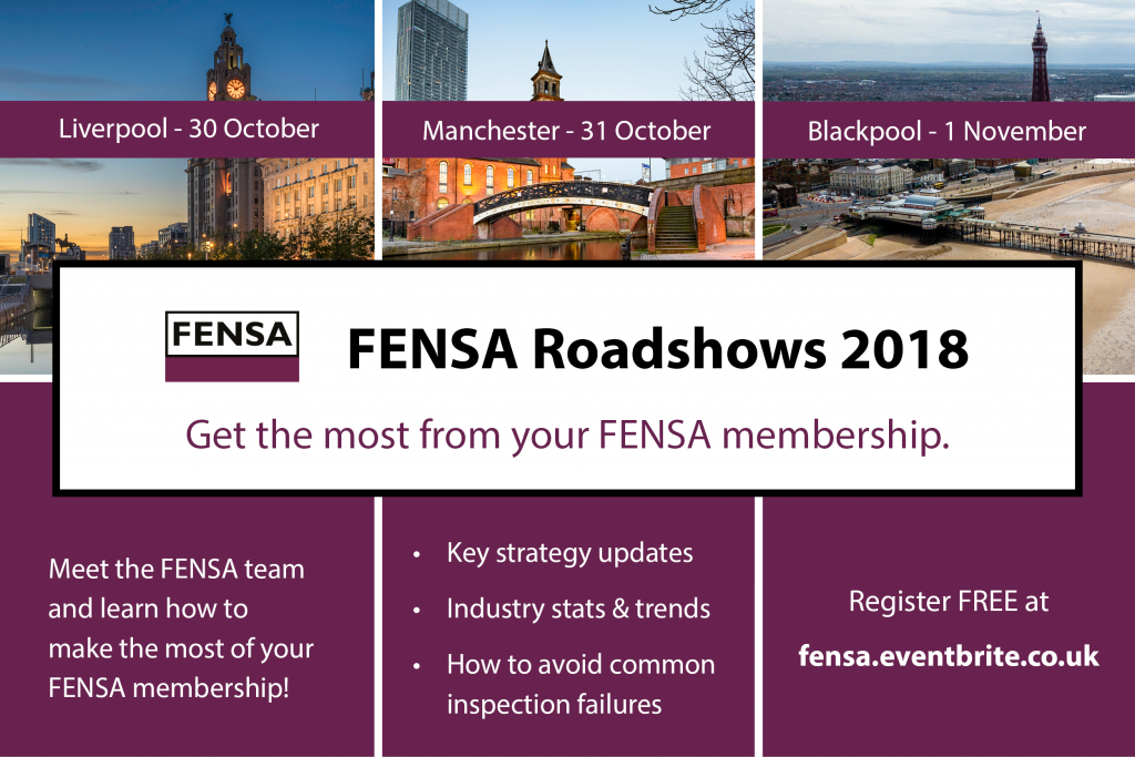 FENSA Roadshow 2018 Calendar - North West print