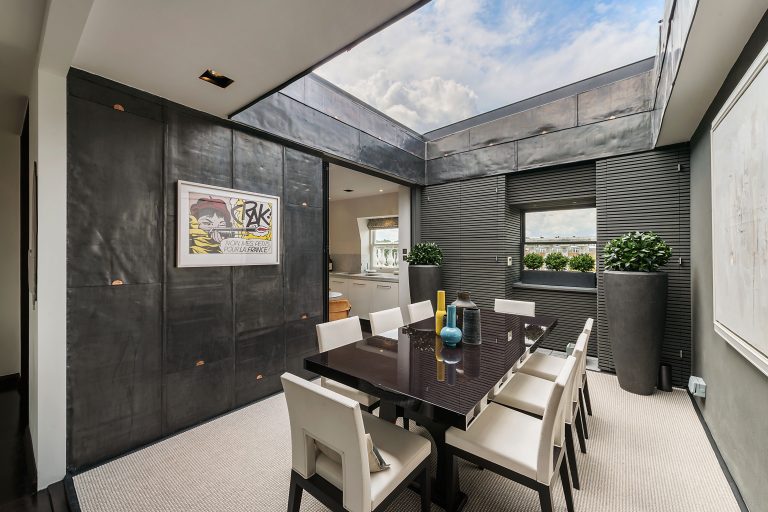 Home Remodeling: An Excellent Industrial Style Penthouse Design - Industrial Penthouse With Bespoke Design And View