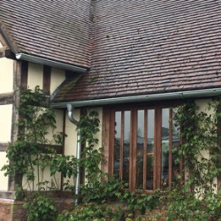 Steel guttering and downpipes from Alumasc Rainwater