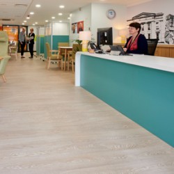 Polysafe Wood fx PUR, dementia-friendly flooring