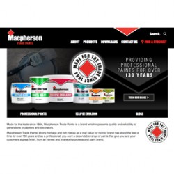 Macpherson Trade Paints' new website