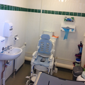 Clos-o-Mat equipment for disabled users