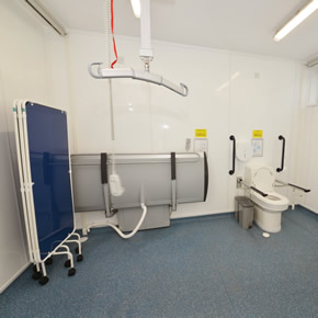 Assisted accessible toilet for Aqua Park