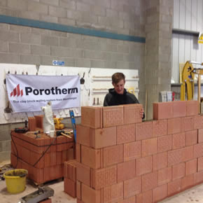 Porotherm clay block walling system