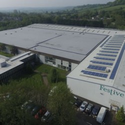 Prefabricated roofing system supplied to Festive factory