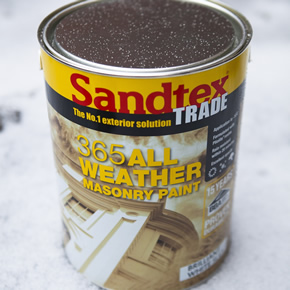 Weather resistant paint from Sandtex Trade