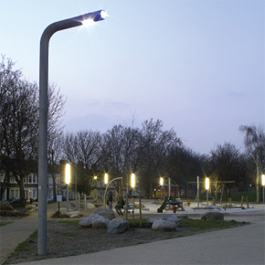 LED lighting in Fordham Park