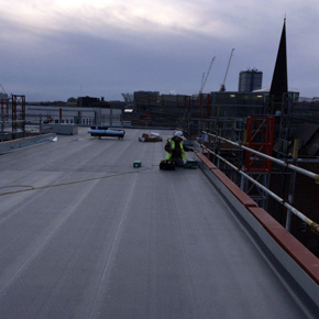 Protan roofing membranes at Newcastle development