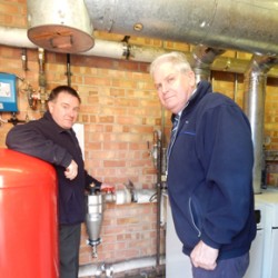 David Mason from Gasway with Michael Mingay from Norfolk Property Services