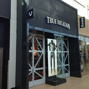 True Religion store façade created using ArmourFX