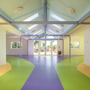 Sika's ComfortFloor Pro flooring system at the Rainbow Legacy House