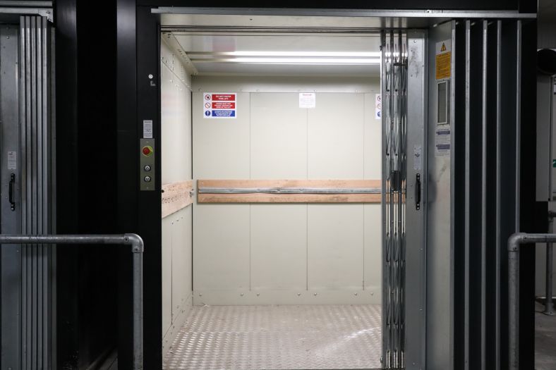 Three Stannah goods lifts support CLEAN Yeovil laundry