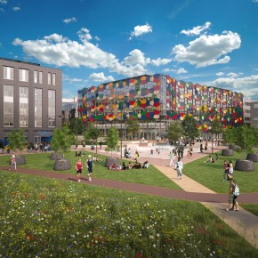 Pilkington's kaleidoscopic design showcased on the new Stoke-on-Trent headquarters