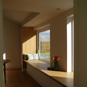 Natural daylight through Knitters Cottage