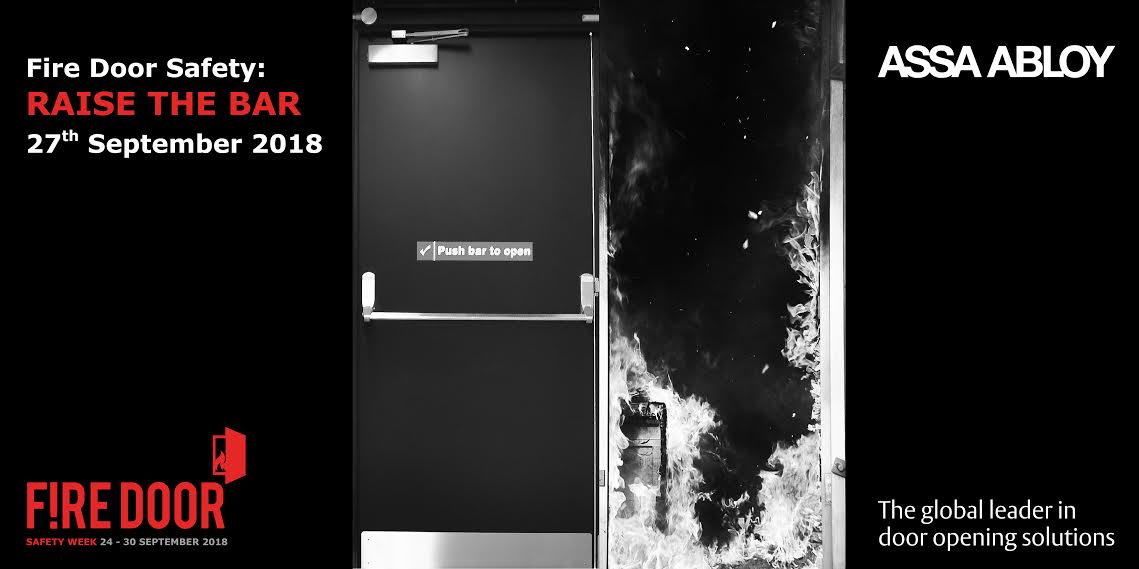 ASSA ABLOY UK raising the Bar at Fire Door Safety Week 2018 - Buildingtalk